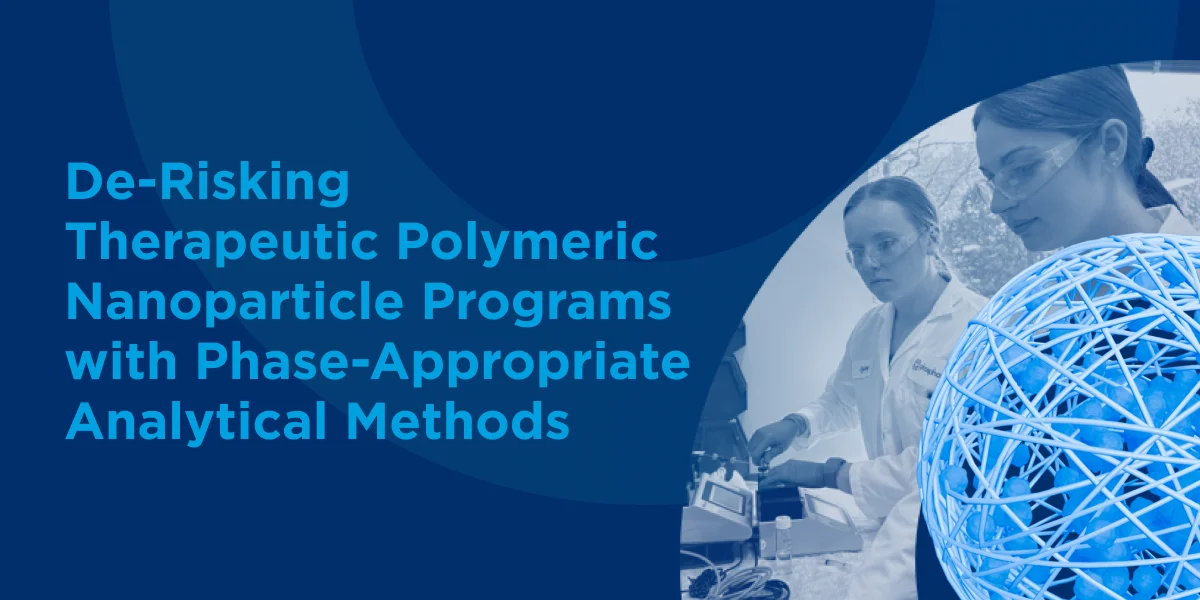 De-Risking Therapeutic Polymeric Nanoparticle Programs with Phase-Appropriate Analytical Methods
