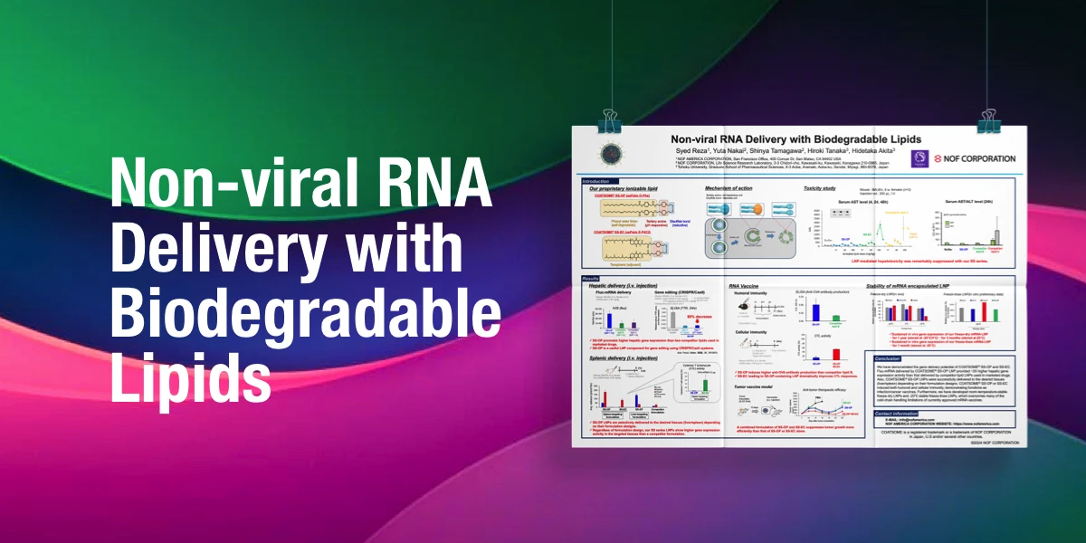 Non-viral RNA Delivery with Biodegradable Lipids